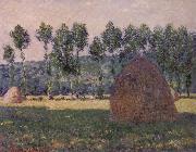 Claude Monet Haystacks,Night Effect painting